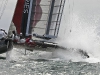 Bei bis zu 30 Knoten Wind kommt der AC 45 vor dem Wind ans Limit. © Martin-Raget/Oracle