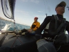 ... dann hängt die Zunge raus. Konzentrieren strengt an. Aber der Speed...© SegelReporter.com
