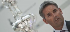 Russell Coutts vor dem America´s Cup, den er viermal gewann. © Grenier/Oracle Racing