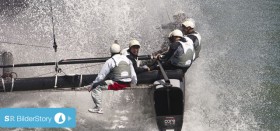 AC45 Helden in der Dauerdusche © ORACLE Racing