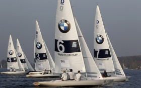 X99 Weltmeister Christian Soyka mit gutem Start in Luv über Wolfgang Hunger. © BMW Yachtsport
