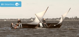 Torfkahn auf dem Steinhuder Meer ohne Schwert und Ruder gegen den Wind. © U. Tischmeyer