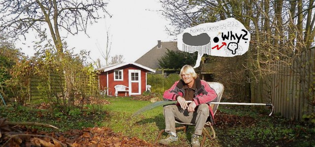 Gartenarbeit. Der Kajakmaran-Mann Andreas Gabriel ist zurück in der harten Wirklichkeit der Normalität. © A.G.