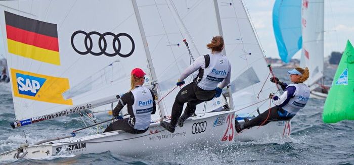 Tina Lutz und Susann Beucke verlieren die Olympiaqualifikation tragisch um einen Punkt. © Christophe Favreau Tina Lutz und Susann Beucke verlieren die Olympiaqualifikation tragisch um einen Punkt. © Christophe Favreau