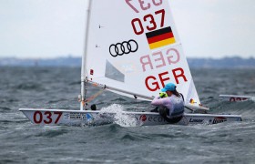 Lisa Fasselt schlägt sich als 16. im Laser Radial sehr ordentlich. © Ocean Images
