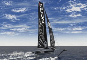 Die animierte "Hydroptère" mit neuem Branding. © l'Hydroptère DCNS