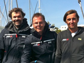 Markus Wieser, Rene Mangold und Christian Binder segeln zusammen RC44. © AEZ