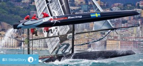 Terry Hutchinson wirft vor Neapel seinen Artemis Kat um. © Carlo Borlenghi / Luna Rossa