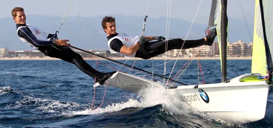 Der Schlüssel zu Erfolg? Schadewaldt/Baumann zeigen eine revolutionäre Trapeztechnik im 49er. © Schadewaldt/Baumann Der Schlüssel zu Erfolg? Schadewaldt/Baumann zeigen eine revolutionäre Trapeztechnik im 49er. © Schadewaldt/Baumann