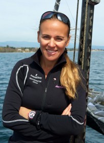 Ladycat Skipperin Dona Bertarelli. © Chris Schmid/eyemage Ladycat Skipperin Dona Bertarelli