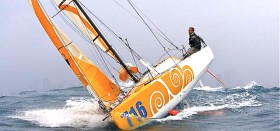 Wird er seinen Traum verwirklichen? © Serviola Mini-Transat, Jeffrey MacFarlane, Havarie