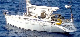 Treibt schon seit neun Wochen durch den Atlantik… Swan 48 Wolfhound © nixon Seenot, Abbergen, führerlose Yacht