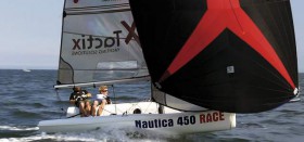 Nautica 410 Race im Glitsch-Mode © Tactix Yachting Solutions Charterboot für Travemünder Woche, Segeln, Regatten