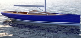 Designerstück made in Germany. Der im Sommer mit kleinen Retuschen überarbeitete, jetzt knapp 11 m lange Daysailer Lütje 35 © Lütje Yachts