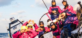 Valentinsgrüße vom SCA Team. © Anna-Lena Elled / Team SCA / Volvo Ocean Race