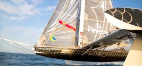War nicht ganz so häufig im Flugmodus unterwegs: Hydroptere bei Trainingsfahrten vor Kalifornien © hydroptere