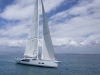 Die Segelfläche am Wind beträgt fast 300 Quadratmeter.
