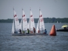 Fünfte Wettfahrt nach der Leetonnenrundung.© Sven Hansen