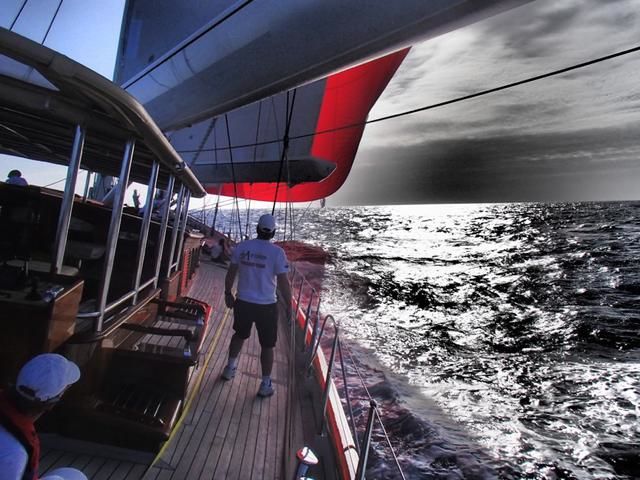 Seit dem Bau 2010 segelt `Athos´ in der Karibik.  © Athos/Miles Seddon
