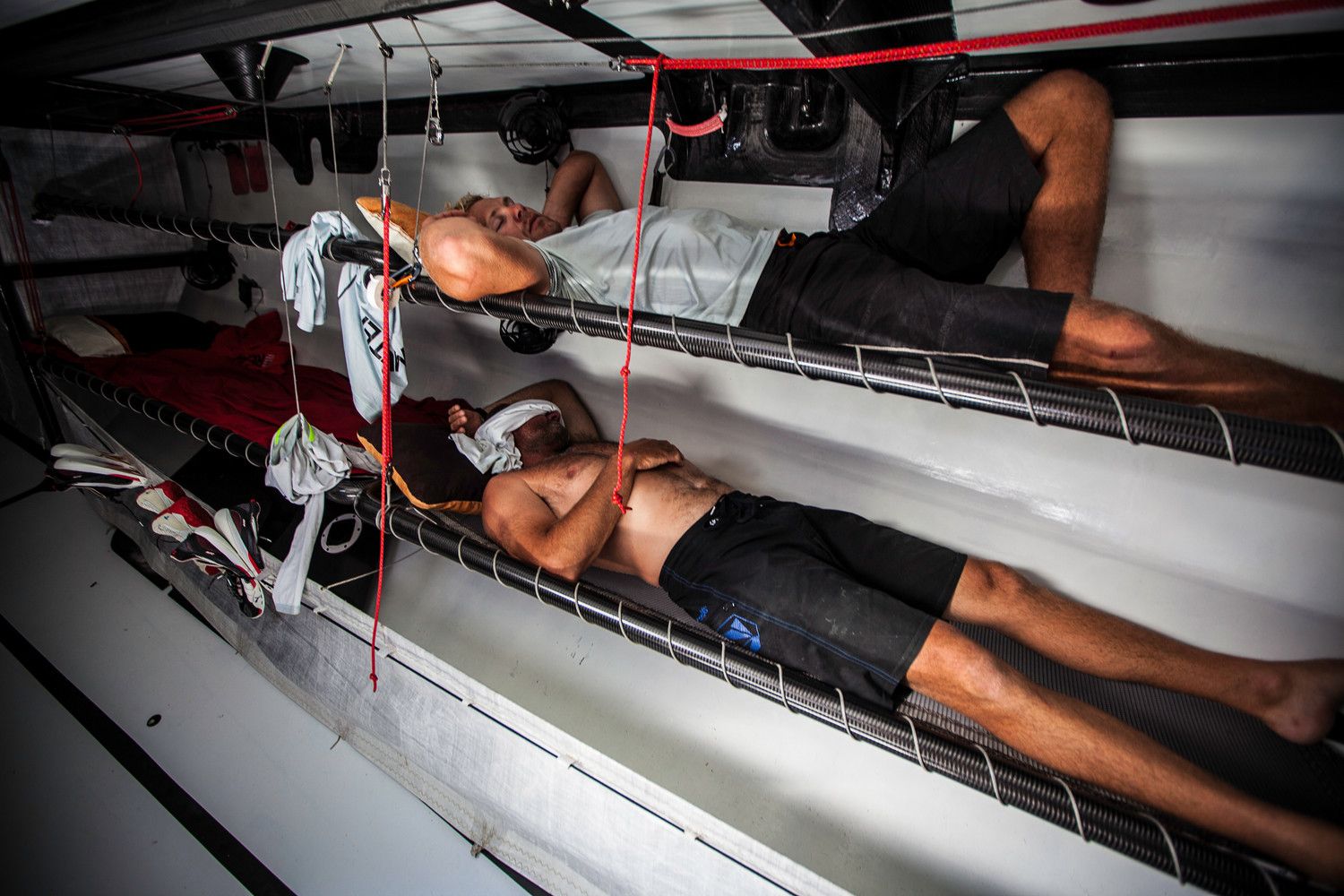 ...und großer Hitze unter Deck. Müller blieb wenig Zeit zum Erholen... © Amory Ross/PUMA Ocean Racing/Volvo Ocean Race