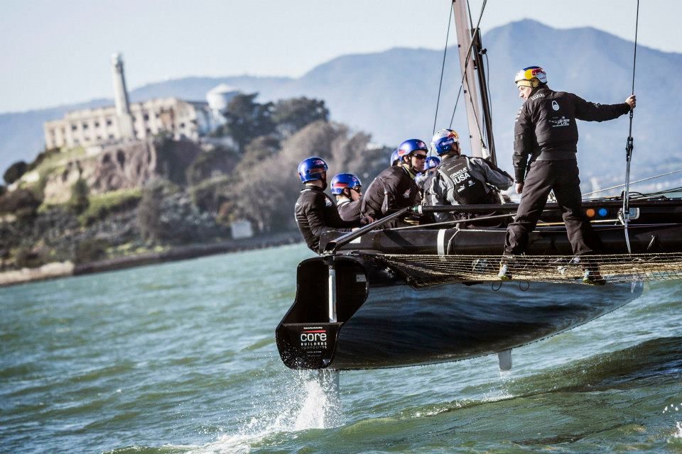 `Altakrass Alcatraz! :) ´ schreibt David Heitzig. `Heute ging's das erste mal aufs Wasser, es war unglaublich!!´ © Gilles Martin-Raget