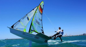 Die junge 49er Crew Erik Heil und Thomas Thomas Plößel kann aufatmen. Die spektakulärste olympische Segeldisziplin bleibt im Programm. © Heil/Plößel