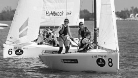 Das Hahlbrock Team im Match Race gegen die Französin Le-Berre. In der Vorrunde war Endstation. © Rolex/Daniel Forster
