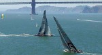 Der 34. Americas Cup wird unter der Golden Gate Bridge ausgesegelt