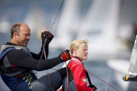 Meike Schomäker und Holger Jess. Die Deutschen Meister gehören nach WM Platz fünf 2010 zu den Mitfavoriten. © Mick Anderson/SAILINGPIX.DK