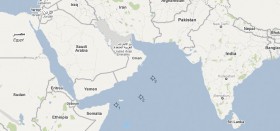 Karte der Überfälle. Punkt 1: Ermordung der Amerikaner auf der "Quest", Punkt 2: Überfall auf die dänische Yacht "ING", Punkt 3: Überfall auf die "Quest".