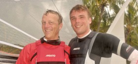 Wolfgang Hunger und Julien Kleiner freuen sich über die Titelverteidigung in Hamilton Island. © Christophe Favreau