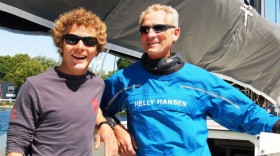 Axel Strauss (r) und Nicolas Boividezi haben war nicht das Rennen aber den Global Ocean Race Foto Award gewonnen. © GOR