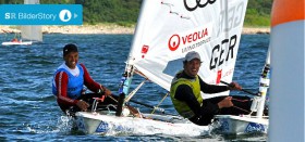 Simon Grotelüschen und Philipp Buhl haben sich in der Klasse der Einzelkämpfer, im Laser, durchgesetzt, aber sie können auch im Team © Marina Könitzer