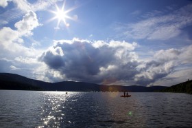 Wolkenzauber über dem Schluchsee brachte von Flaute bis 5 Bft. alles © F. Biernat