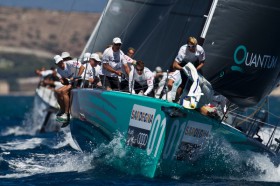 "Quantum", die Tagesbesten mit 1und 2 und damit nach einem durchwachsenen 1. Tag wieder im Spiel © Ian Roman/Audi MedCup
