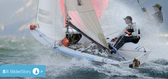 Christian Kellner und Martin Schöler kämpfen an den ersten Tagen mit der Gardasee-Welle. © FVM/Fabrizio Prandini