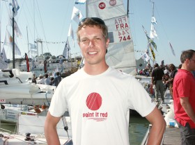 Björn Freels vor dem Start in La Rochelle, der zweite Deutsche beim Mini-Transat 2011. © Kubisch/Mare