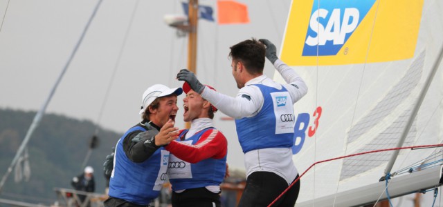 Malte Kamrath siegte 2011 beim STG Champions Cup auf Laser SB3. Diesmal steuert Simon Grotelüschen. © NRV/Peter Kähl
