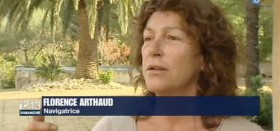 Florence Arthaud berichtet im französischen Fernsehen 