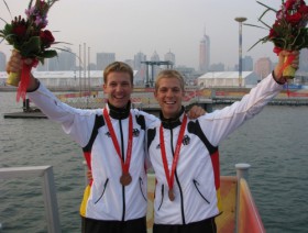 2008 Bronze-Medaille im 49er, seit acht Jahren die einzige Olympia-Segelmedaille für Deutschland. © Peckolt
