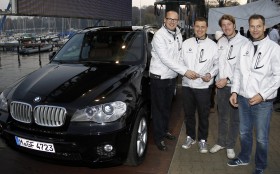 Bayerischen Yachtclub bekommt durch den Sieg des Houdek-Team für ein Jahr einen BMW X5 zur Verfügung gestellt. © BMW Yachtsport