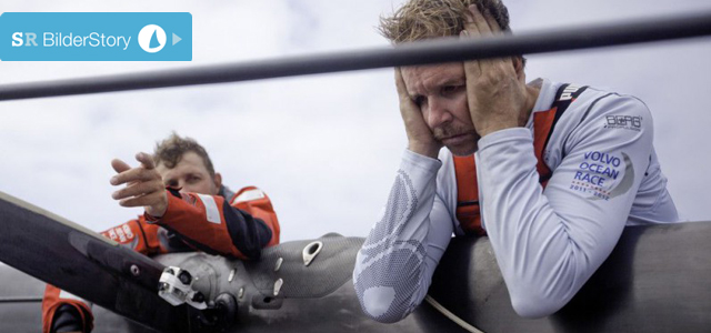 Enttäuschung auf der "Mar Mostro" nach dem Mastbruch. © Amory Ross/PUMA Ocean Racing/Volvo Ocean Rac
