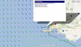 Der Frachter "Team Bremen" hat Kapstadt verlassen auf dem Weg nach Tristan da Cunha. Sein Weg kann per AIS Signal verfolgt werden.