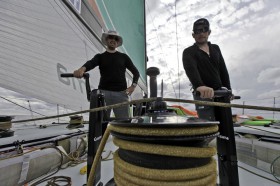 Kontrastprogramm bei Groupama. Warm, trocken und flau. © Yann Riou/Groupama Sailing Team/Volvo Ocean Race