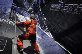 Michael Müller, der einzige Deutsche beim Volvo Ocean Race, ist wohlauf. Die Crew blieb unverletzt. © PAUL TODD/Volvo Ocean Race