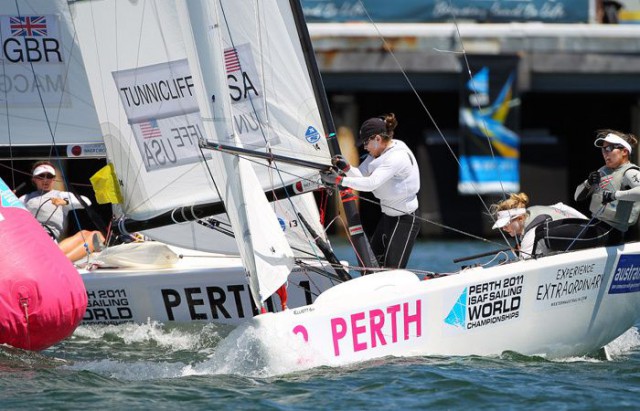 Die Amerikanerinnen ließen ließen Lucy MacGregor beim Match Race WM-Finale keine Chance. © Richard Langdon Die Amerikanerinnen ließen ließen Lucy MacGregor beim Match Race WM-Finale keine Chance. © Richard Langdon