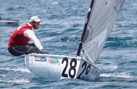 Ben Ainslie hat die Finn Konkurrenz eigentlich im Griff. Dennoch rastete er aus. © Robert Deaves/IFA