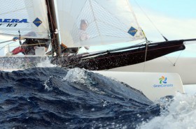 Seit einigen Jahren gilt das Revier vor Las Palmas besonders im Winter als optimal Katamaran und Jollen-Action. © RCNGC