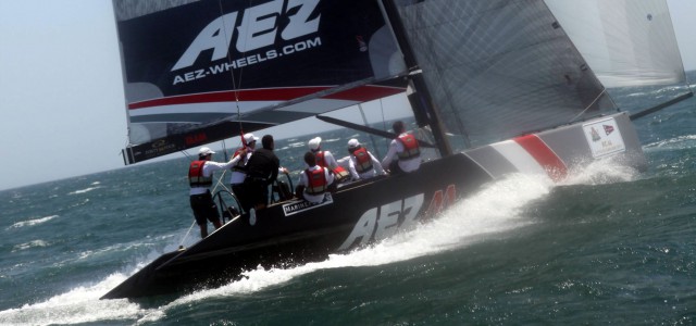 RC44 Rennzirkus: Markus Wieser für Österreich, Brad Butterworth für Russland