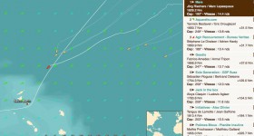 Die drei ärgsten Konkurrenten sind bis auf 30 Meilen zur "mare" aufgeschlossen. Riechers konnte ihren nördlicheren Kurs nicht absichern.
